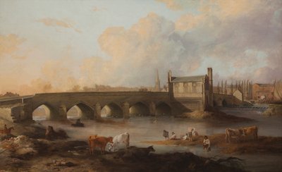 Wakefield Bridge and Chantry Chapel, 1793 by Philip Reinagle